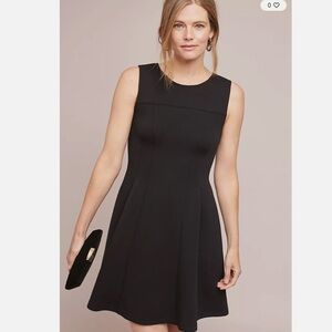 Maeve by Anthropologie Black Sleeveless Swing Dress XS